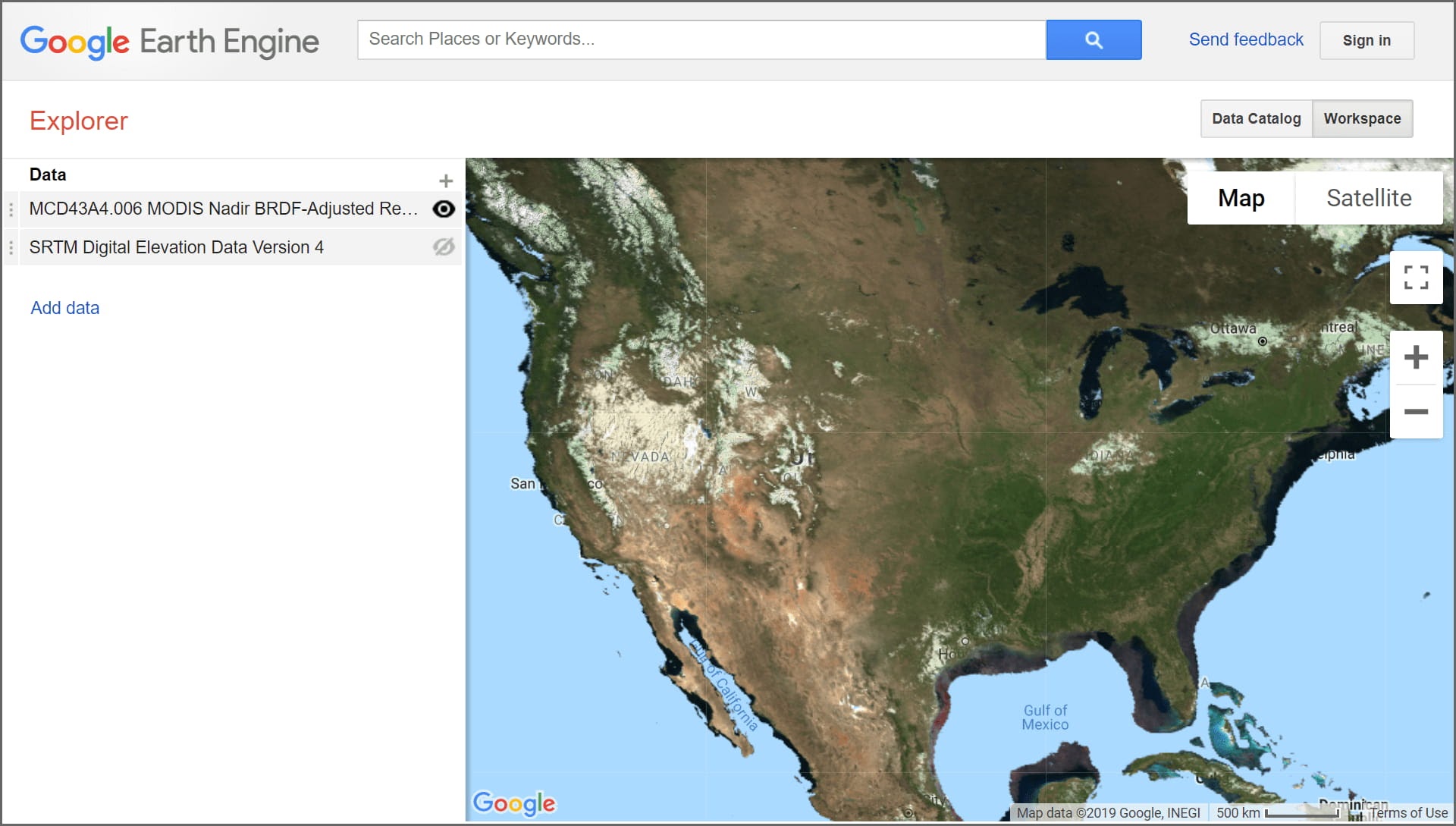 google earth engine explorer data map satellite