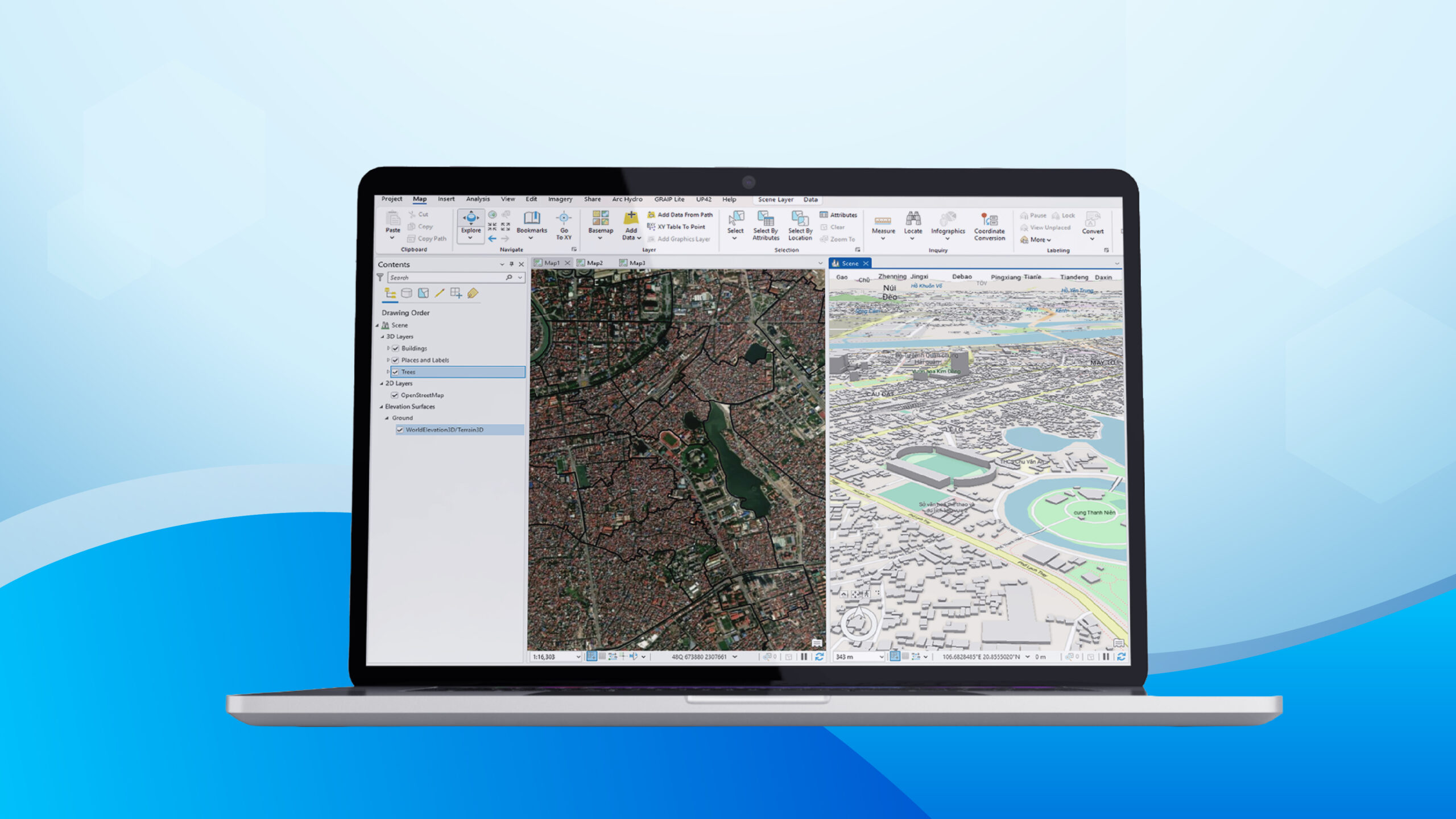 Ứng dụng phần mềm ArcGIS Pro trong xây dựng Cơ sở dữ liệu địa lý Quy hoạch